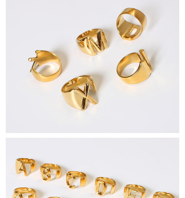 Gold Color Metal Adjustable Opening Ring