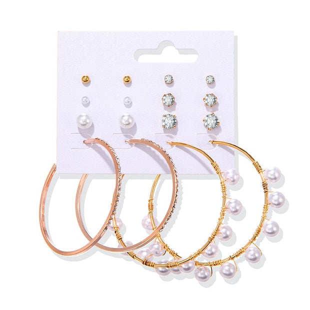 Tassel Pearl Earring Sets