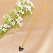 Gold  Color Butterfly Choker Necklace